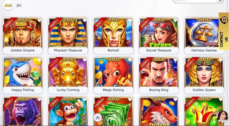 Jili slot mang đến kho trò chơi đa dạng